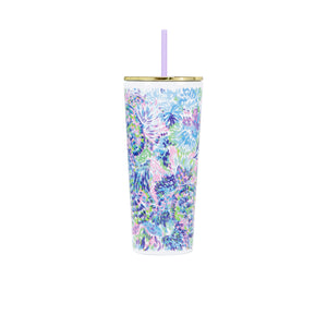 Lilly Pulitzer Tumbler with Straw, Shell Of A Party