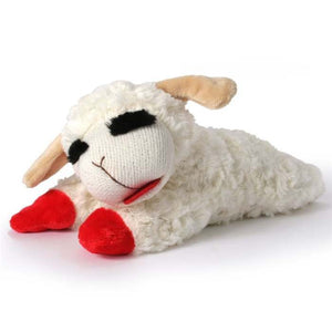 Multipet Lamb Chop Plush Dog Toy 6"