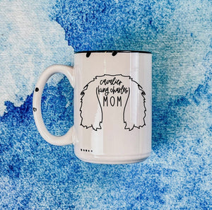 Cavalier King Charles Mom Distressed Mug