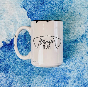 Labrador Mom Distressed Mug