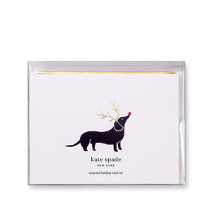 Kate Spade New York Assorted Holiday Card Set, Deck the Paws