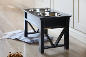 FARMHOUSE Rustic 10-Inch Elevated Pet Feeder