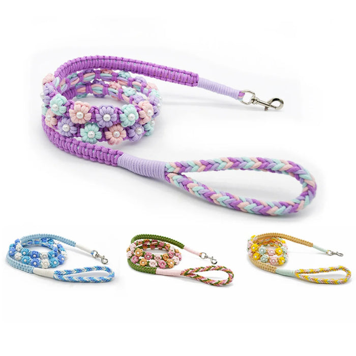 Loofie Floral Braided Leash