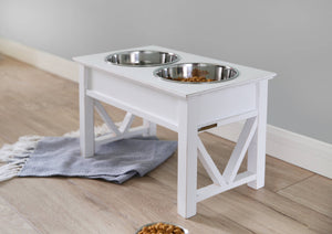 FARMHOUSE Rustic 10-Inch Elevated Pet Feeder
