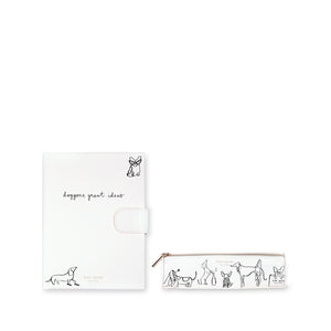 Kate Spade New York Journal and Pen Case Set / Dog Party