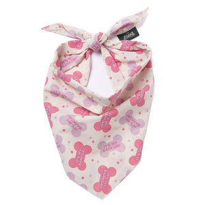 Let's Pawty in Pink Dog Bandana