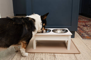 FARMHOUSE Rustic Elevated Pet Feeder