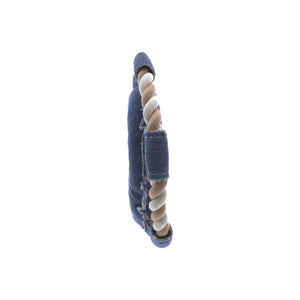 Boat Dog - 10.75" x 10.75" Canvas Dog Toy on Rope
