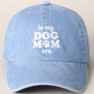 Embroidered In My Dog Mom Era Baseball Cap