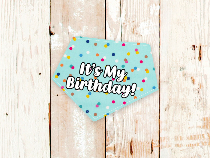 It's My Birthday! Confetti Dog Bandana