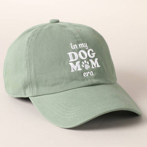 Embroidered In My Dog Mom Era Baseball Cap