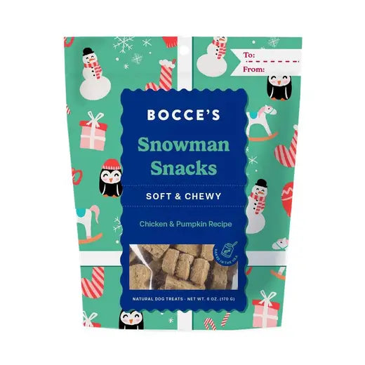 Bocce's Chewy Snowman Snacks