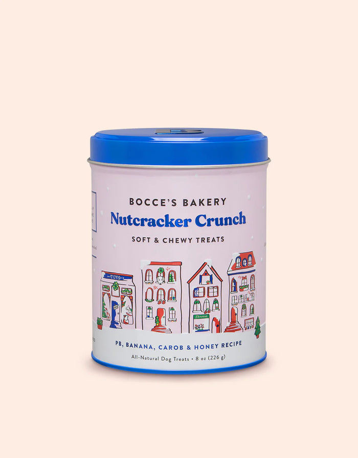 Bocce’s Bakery Holiday Dog Treat Nutcracker Crunch Tin