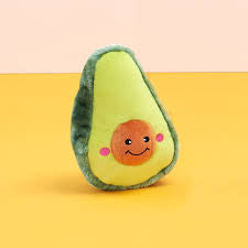 Zippy Paws Nomnomz Squeaky Plush Dog Toy Avocado