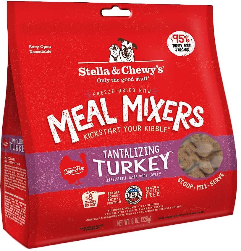 Stella & Chewy’s Freeze Dried Raw Meal Mixer Tantalizing Turkey Recipe ...