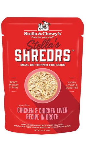 Stella & Chewy’s Shredrs Meal or Topper Chicken & Chicken Liver Recipe