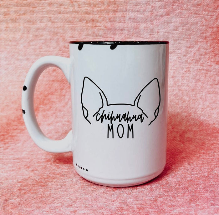Chihuahua Mom Distressed Mug