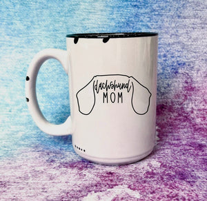 Dachshund Mom Distressed Mug
