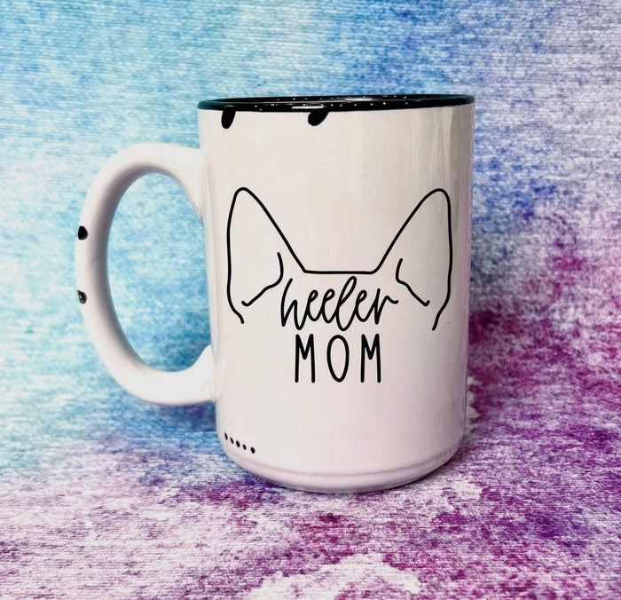 Heeler Mom Distressed Mug