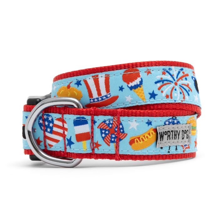 Worthy Dog Independence Day Collar
