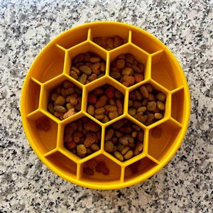SodaPup Honeycomb eBowl Enrichment Bowl Slow Feeder for Dogs 8"