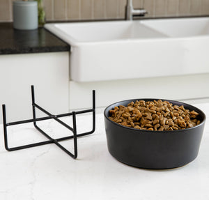 Simple Solid Bowl + Dog Bowl Stand