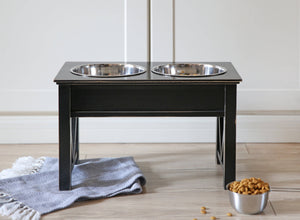 FARMHOUSE Rustic 10-Inch Elevated Pet Feeder