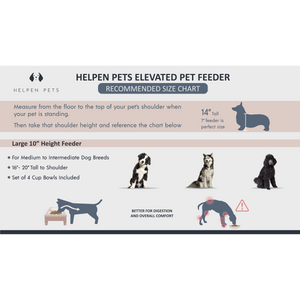 FARMHOUSE Rustic 10-Inch Elevated Pet Feeder